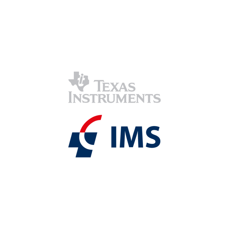 Logos of texas instruments and ims 1999