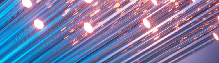 Photonic Fibers emitting red light