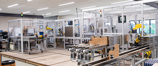 Large assembly and testing production line